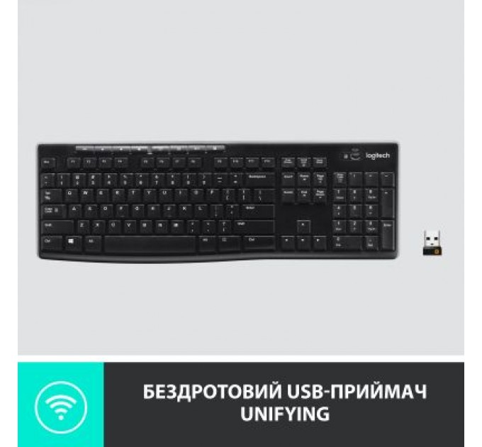 Logitech Клавіатура Logitech K270 WL (920-003757)