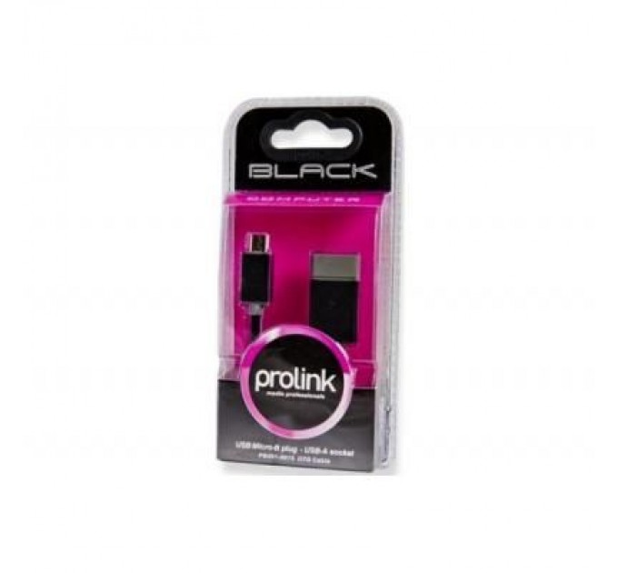 Prolink Перехідник OTG USB 2.0 AF to Micro 5P 0.15m Prolink (PB491-0015)