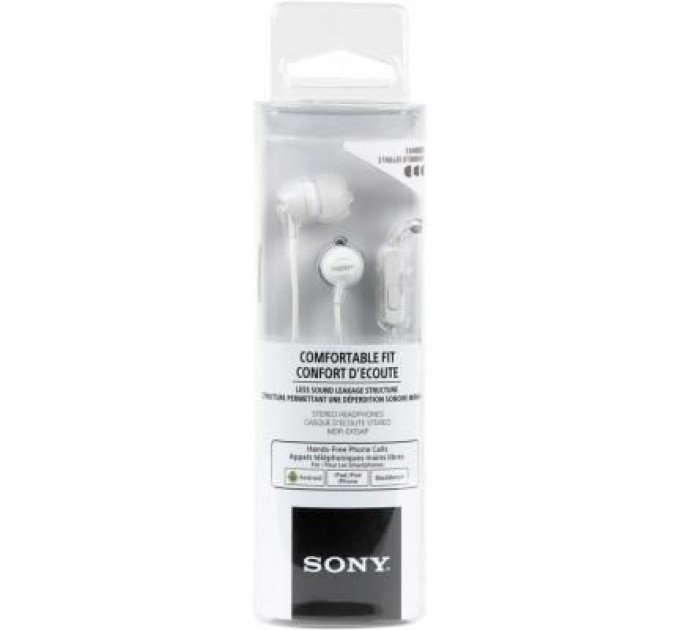 Sony Навушники Sony MDR-EX15AP White (MDREX15APW.CE7)