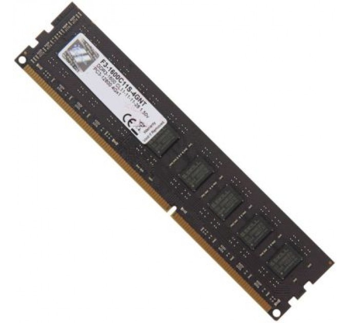 G.Skill Модуль пам'яті для комп'ютера DDR3 4GB 1600 MHz G.Skill (F3-1600C11S-4GNT)
