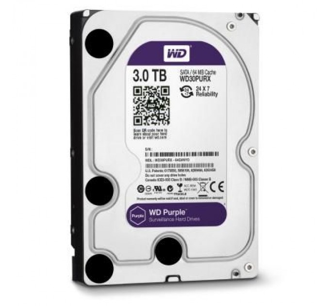 WD Жорсткий диск 3.5" 3TB WD (WD30PURX)