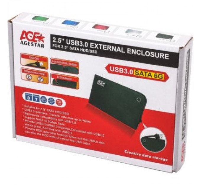 AgeStar Кишеня зовнішня AgeStar 3UB 2A14 (Blue)