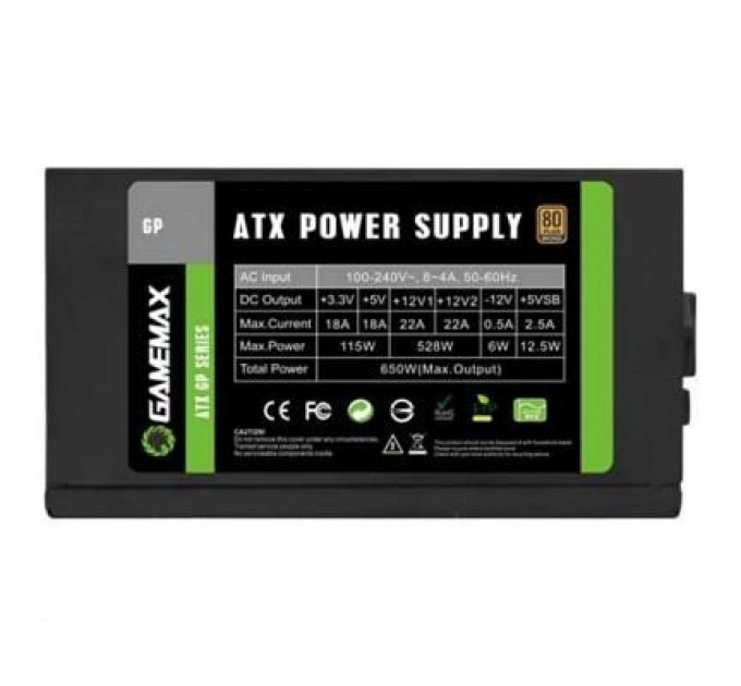 Gamemax Блок живлення Gamemax 400W (GP-400A)