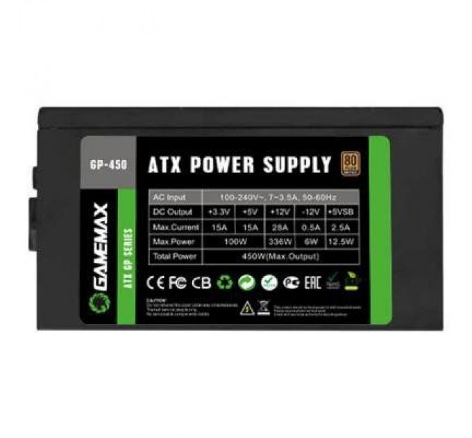 Gamemax Блок живлення Gamemax 450W (GP-450)