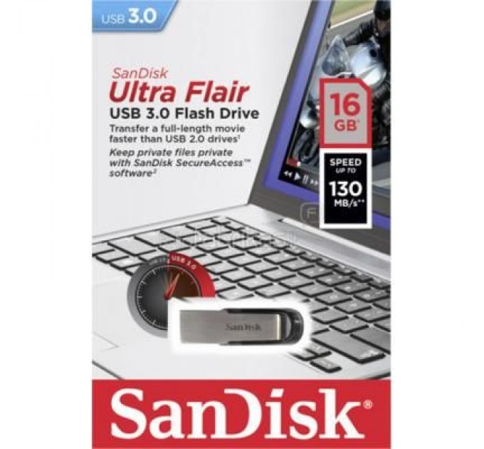 SanDisk USB флеш накопичувач SanDisk 16GB Ultra Flair USB 3.0 (SDCZ73-016G-G46)