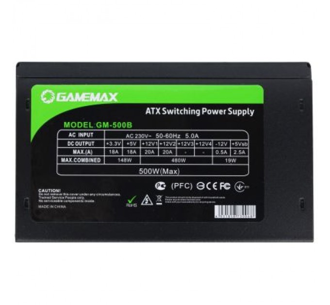 Gamemax Блок живлення Gamemax 500W (GM-500B)