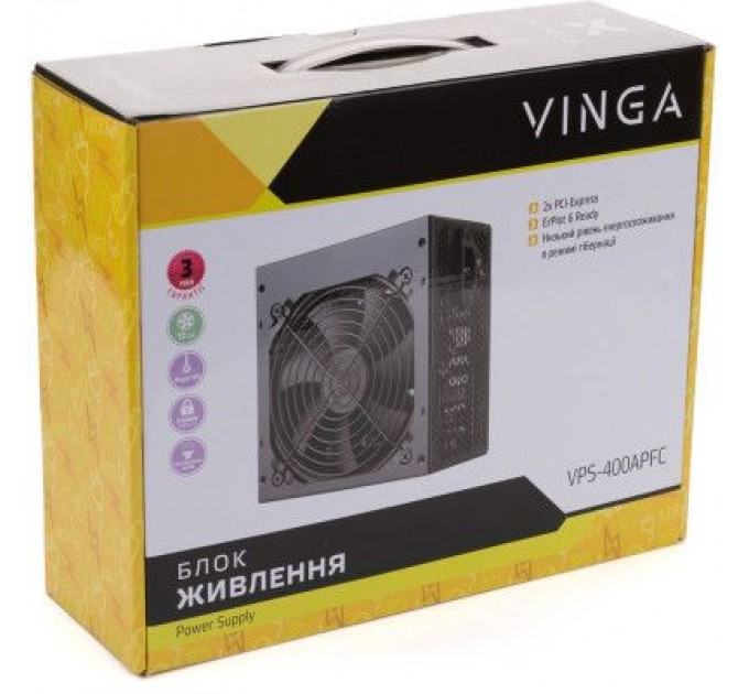 Vinga Блок живлення Vinga 400W (VPS-400APFC)