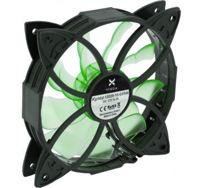 Vinga Кулер до корпусу Vinga 12025-15-G
