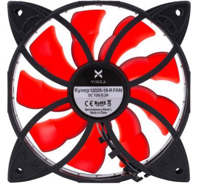 Vinga Кулер до корпусу Vinga 12025-15-R