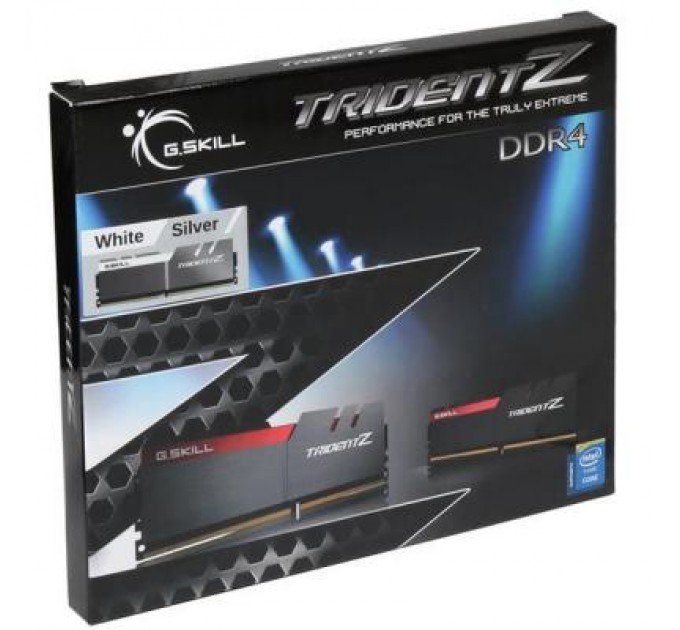 G.Skill Модуль пам'яті для комп'ютера DDR4 16GB (2x8GB) 3200 MHz Trident Z Silver H/ White G.Skill (F4-3200C16D-16GTZSW)