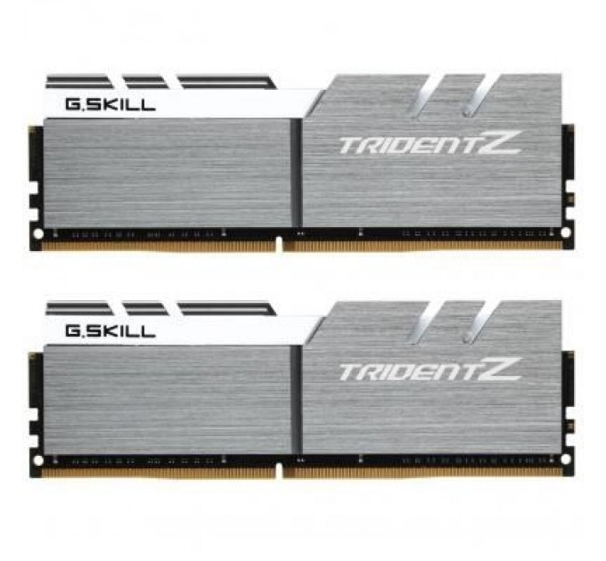 G.Skill Модуль пам'яті для комп'ютера DDR4 16GB (2x8GB) 3200 MHz Trident Z Silver H/ White G.Skill (F4-3200C16D-16GTZSW)
