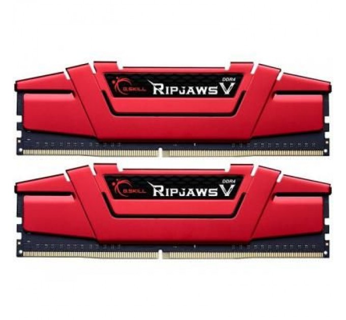 G.Skill Модуль пам'яті для комп'ютера DDR4 8GB (2x4GB) 2400 MHz RipjawsV Red G.Skill (F4-2400C15D-8GVR)
