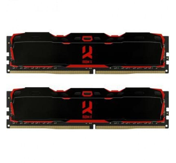 Goodram Модуль пам'яті для комп'ютера DDR4 16GB (2x8GB) 2666 MHz IRDM Black Goodram (IR-X2666D464L16S/16GDC)