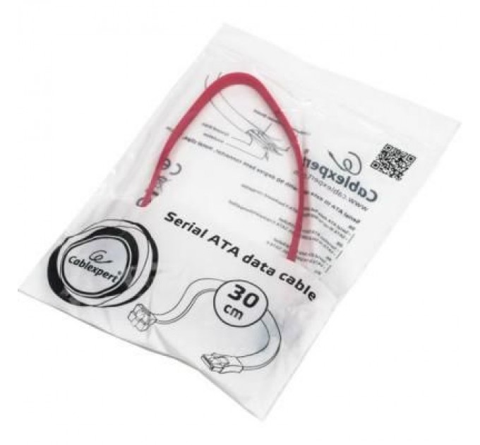 Cablexpert Кабель для передачі даних SATA III 0.3m Cablexpert (CC-SATAM-DATA90-0.3M)