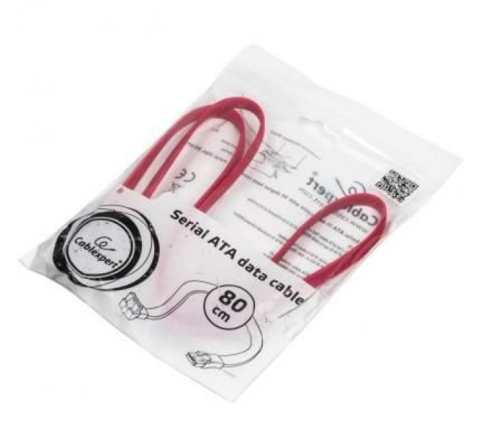 Cablexpert Кабель для передачі даних SATA III 0.8m Cablexpert (CC-SATAM-DATA90-0.8M)