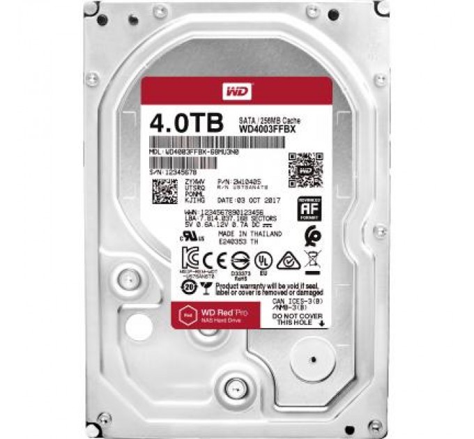 WD Жорсткий диск 3.5" 4TB WD (WD4003FFBX)