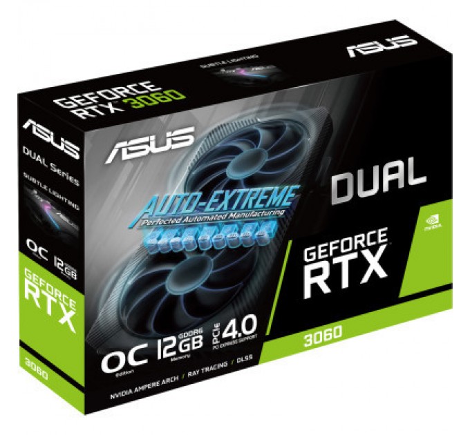 ASUS Відеокарта ASUS GeForce RTX3060 12Gb DUAL OC V2 LHR (DUAL-RTX3060-O12G-V2)