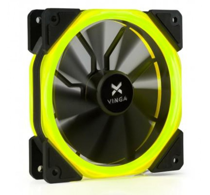 Vinga Кулер до корпусу Vinga LED fan-02 yellow
