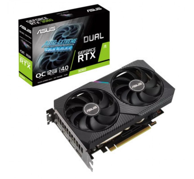 ASUS Відеокарта ASUS GeForce RTX3060 12Gb DUAL OC V2 LHR (DUAL-RTX3060-O12G-V2)