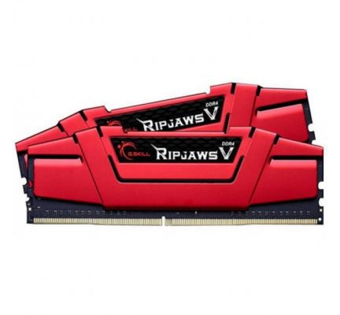 G.Skill Модуль пам'яті для комп'ютера DDR4 8GB (2x4GB) 2400 MHz RIPJAWS V RED G.Skill (F4-2400C17D-8GVR)