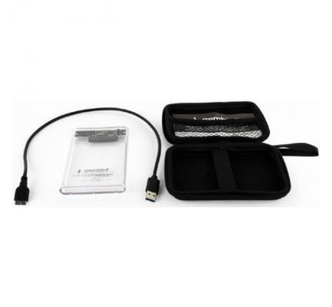 Gembird Кишеня зовнішня Gembird 2.5", USB 3.0, прозрачный (EE2-U3S9-6)