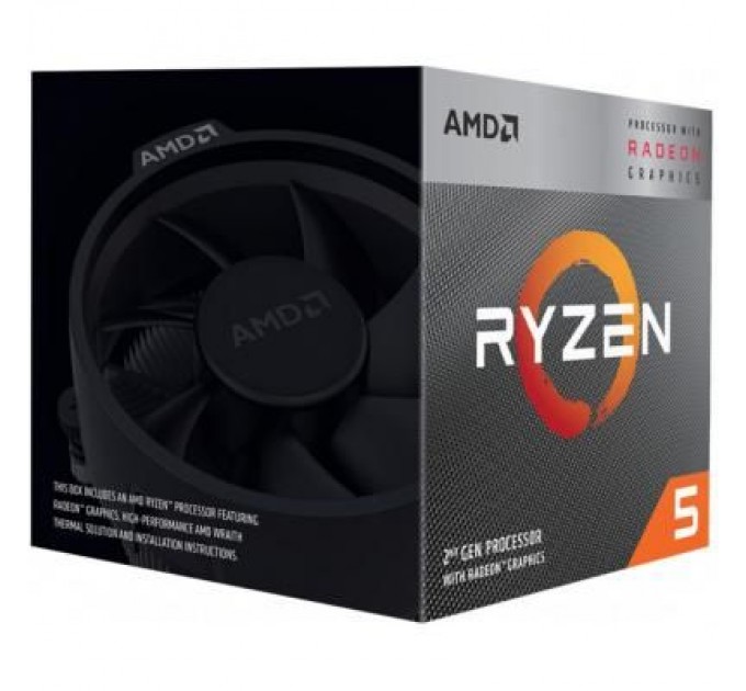 AMD Процесор AMD Ryzen 5 3400G (YD3400C5FHBOX)