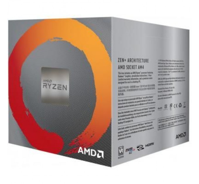 AMD Процесор AMD Ryzen 5 3400G (YD3400C5FHBOX)
