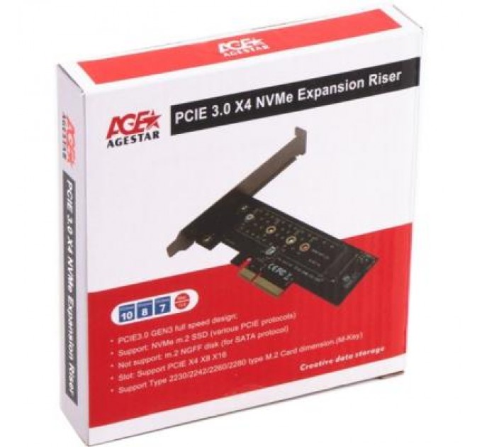 AgeStar Контролер PCIe to M.2 NVMe AgeStar (AS-MC01)