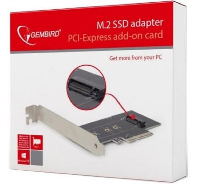 Gembird Контролер PCIe to M.2 22 mm low profile Gembird (PEX-M2-01)