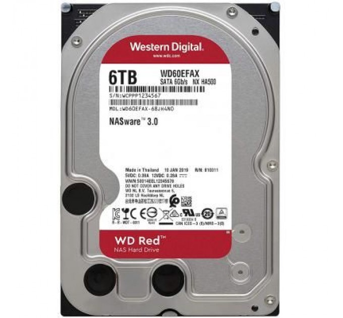 WD Жорсткий диск 3.5" 6TB WD (WD60EFAX)
