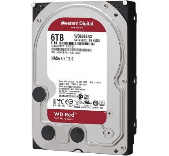WD Жорсткий диск 3.5" 6TB WD (WD60EFAX)