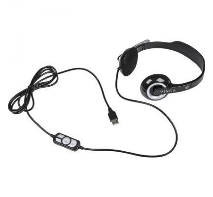 Vinga Навушники Vinga HSU60 USB Black (HSU60BK)