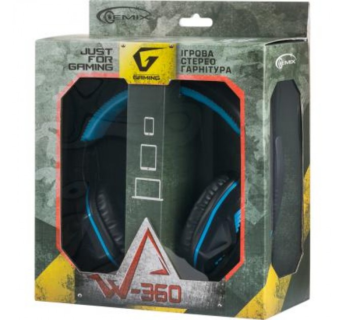 Gemix Навушники Gemix W-360 black-blue