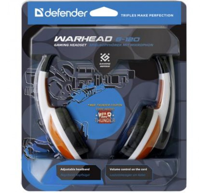 Defender Навушники Defender Warhead G-120 Red-White (64098)