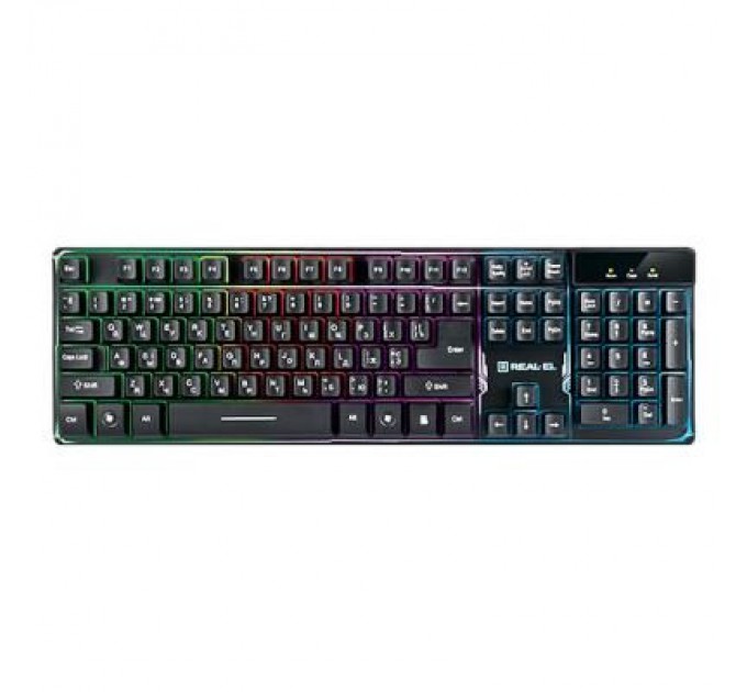REAL-EL Клавіатура REAL-EL 8700 Gaming Backlit, black
