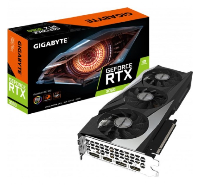 GIGABYTE Відеокарта GIGABYTE GeForce RTX3060 12Gb GAMING OC 2.0 LHR (GV-N3060GAMING OC-12GD 2.0)
