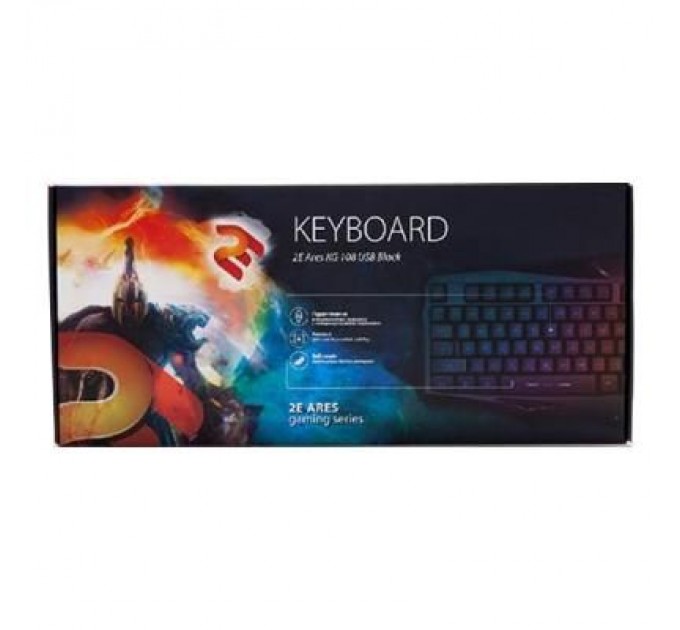 2E Клавіатура 2E Ares KG 108 USB Black (2E-KG108UB)