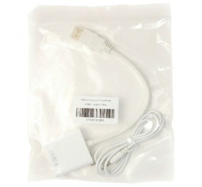 PowerPlant Перехідник HDMI to VGA 0.15m PowerPlant (KD00AS1285)