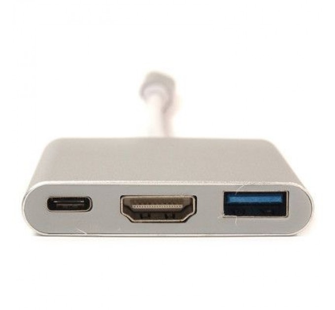 PowerPlant Перехідник USB C-Type - HDMI/USB PowerPlant (KD00AS1306)