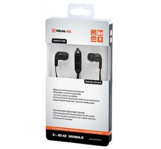 REAL-EL Навушники REAL-EL Z-1012 Black