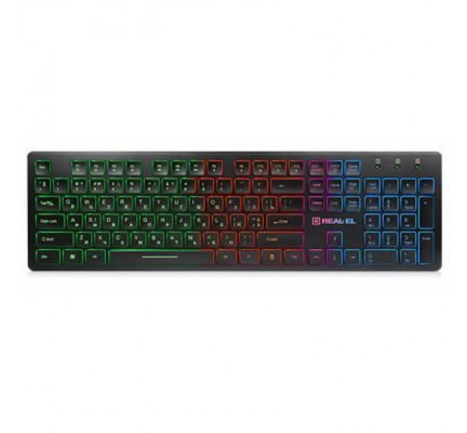 REAL-EL Клавіатура REAL-EL 7070 Comfort Backlit, black