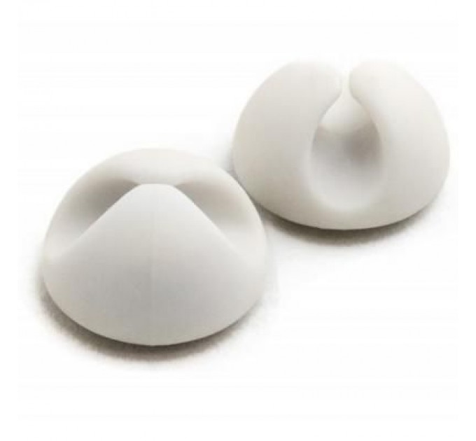 Extradigital Тримач для кабелю Extradigital Cable Clips, white * 6 (KBC1664)