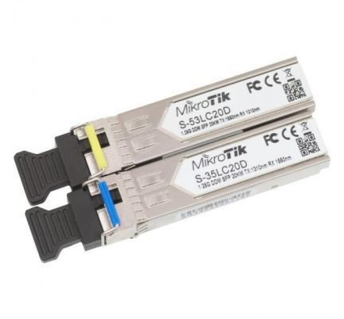 Mikrotik Модуль SFP Mikrotik S-35/53LC20D, 1.25 G, 20 км, LC (S-3553LC20D)