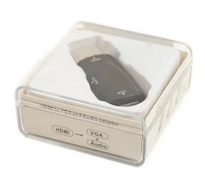 PowerPlant Перехідник HDMI to VGA 0.5m PowerPlant (CA910267)