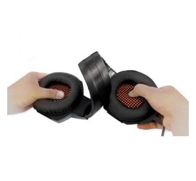 REAL-EL Навушники REAL-EL GDX-7700 SURROUND 7.1 black-orange