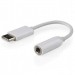 Cablexpert Перехідник Type-C to Jack 3.5mm female Cablexpert (CCA-UC3.5F-01-W)