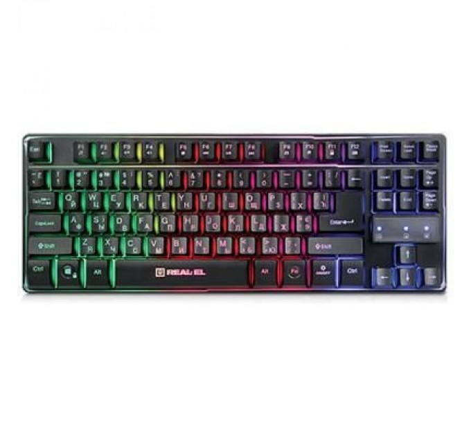 REAL-EL Клавіатура REAL-EL 8710 Gaming TKL Backlit, black