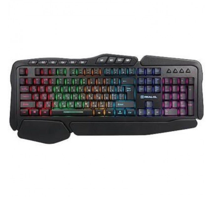 REAL-EL Клавіатура REAL-EL 8900 Gaming RGB Macro, black