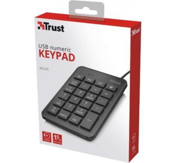 Trust Клавіатура Trust Xalas USb numeric keypad (22221)