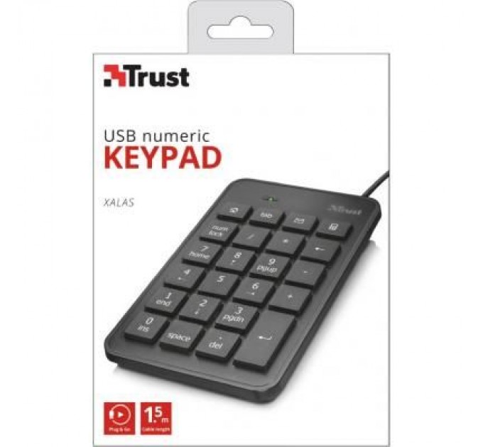 Trust Клавіатура Trust Xalas USb numeric keypad (22221)